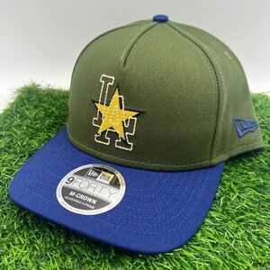 New Era Los Angeles Dodgers Green Blue City Connect 9Forty A Frame Snapback Hat